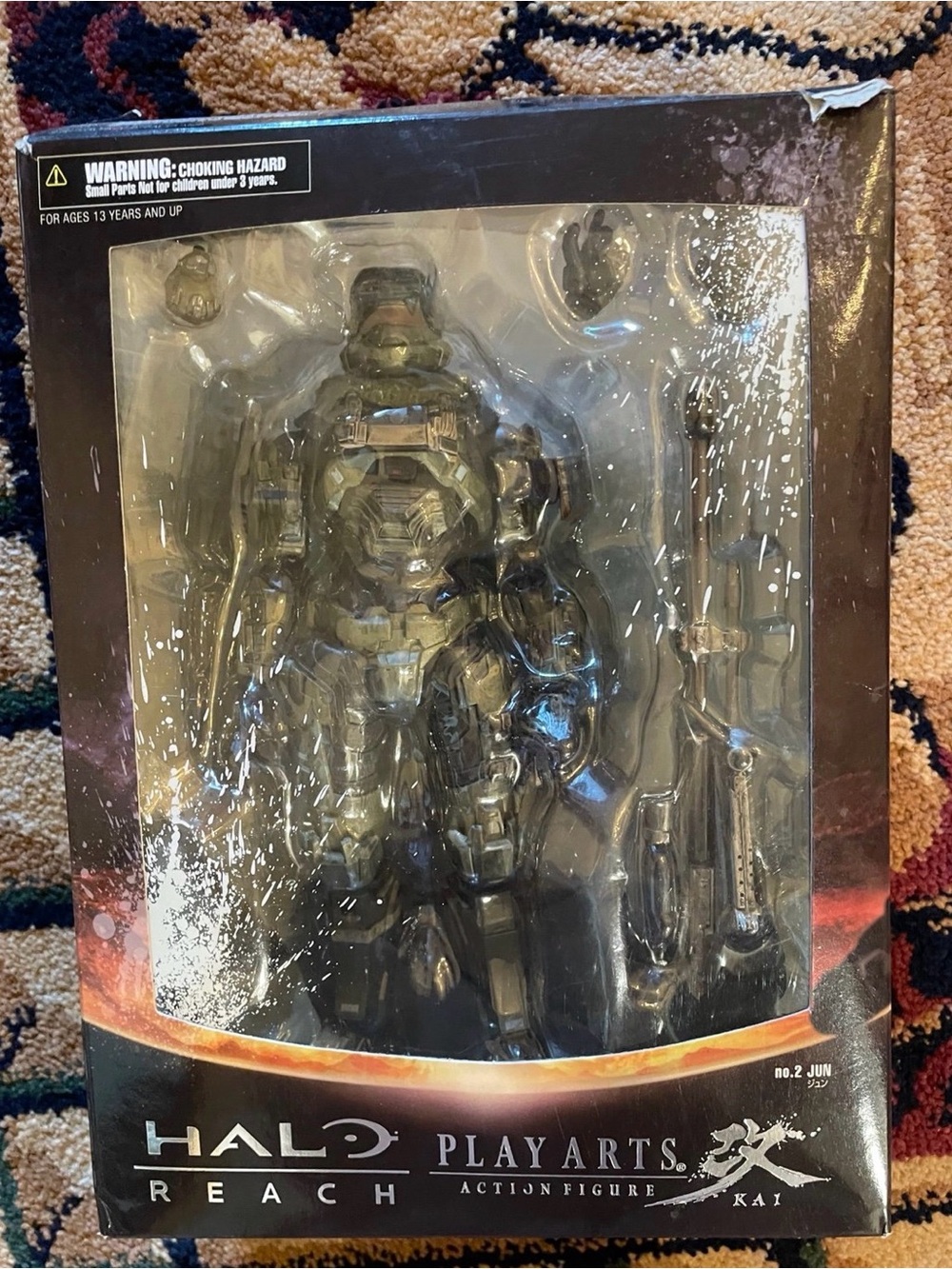 Halo Reach Jun Olive Green Spartan Action Figure with Accessories